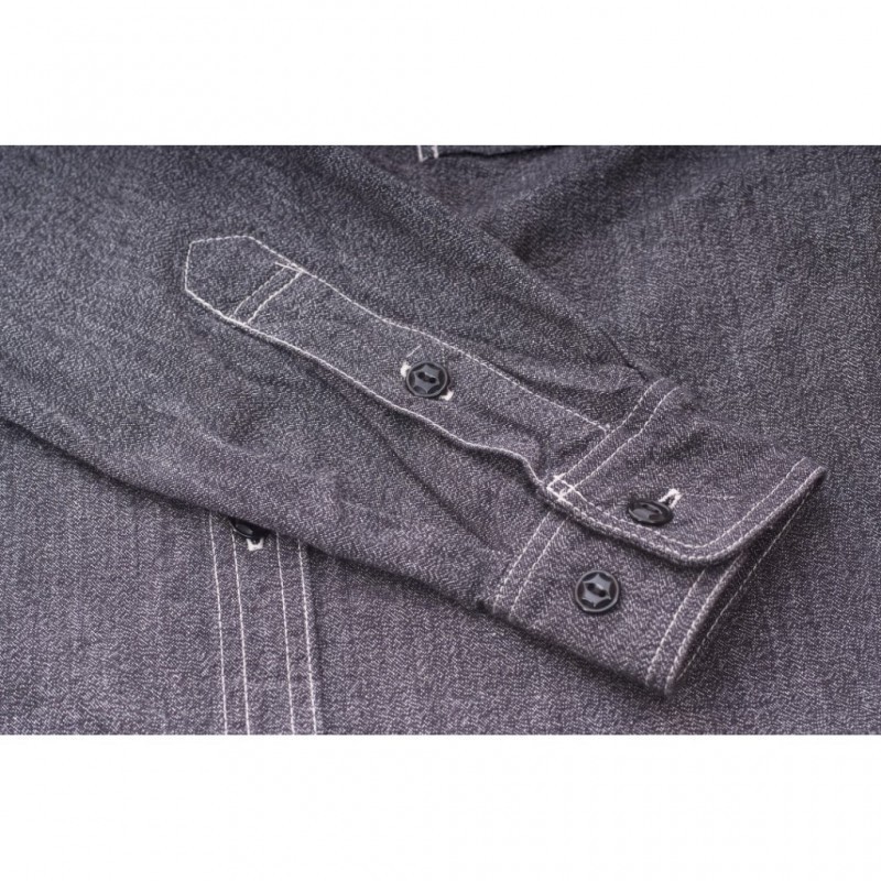 CHAMBRAY WORK SHIRT - CHARCOAL